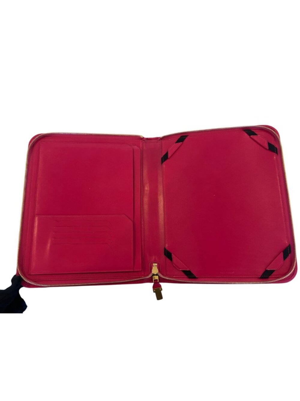 Saint Laurent Fuchsia Leather Tablet Case With Gold Hardware - Picture 9 of 14